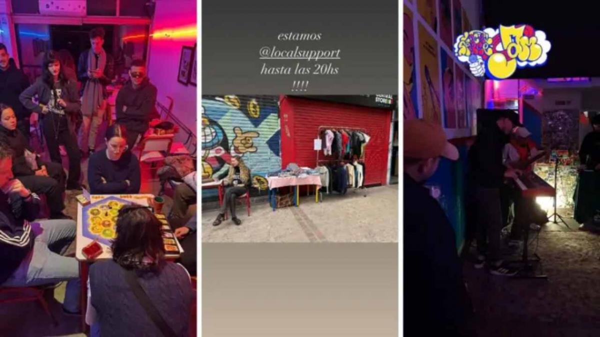 La hija de un ícono del rock argentino vende ropa de segunda mano en una feria