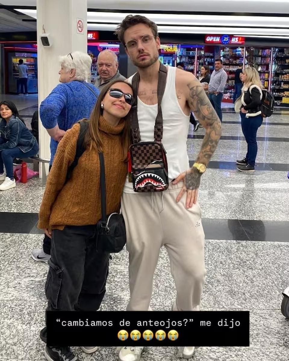 Liam Payne durante su llegada a Argentina