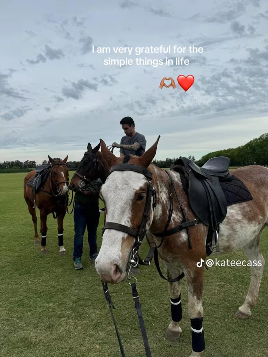 Liam Payne también aprovechó su estadía en Argetina para andar a caballo