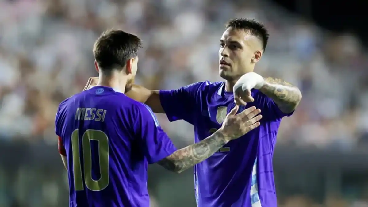Lautaro Martínez anotó dos goles frente a Puerto Rico.