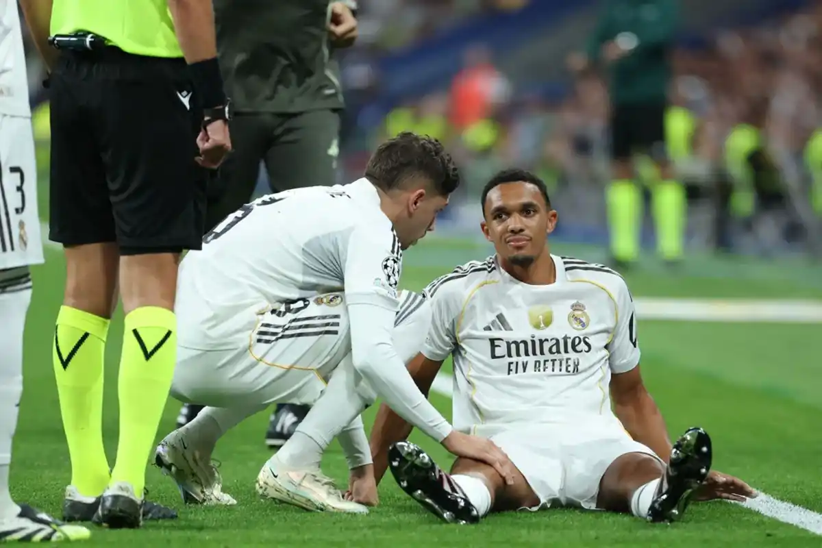Trent Alexander Arnold se lesionó en un partido del Real Madrid.