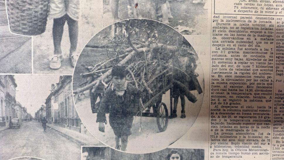 Recuerdos fotográficos: 1942. La segunda nevada del siglo XX en plaza Independencia