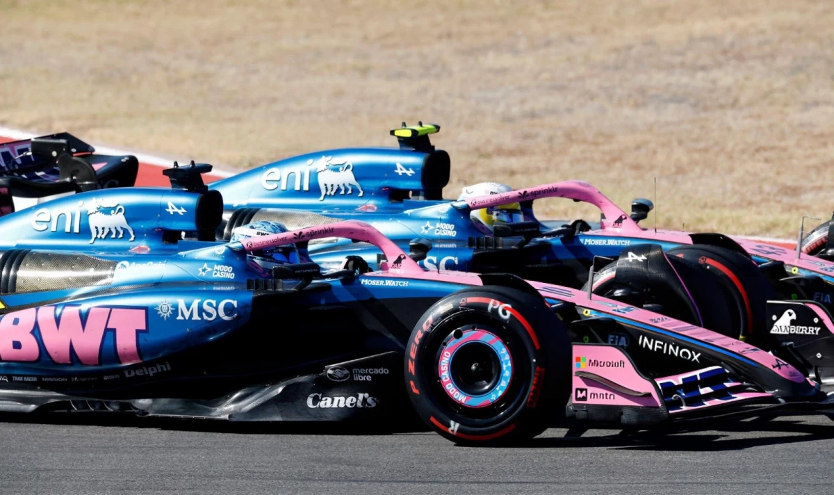 MOMENTO CRUCIAL. Colapinto no obedeció la “orden” del equipo y fue en busca de Gasly; lo superó a dos vueltas del final y terminó el GP de EEUU en el puesto 17.