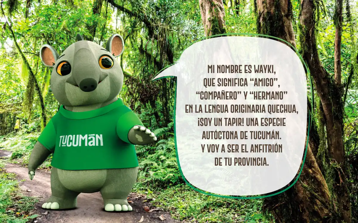 Wayki, el tapir tucumano, llega con el nuevo planificador de escritorio de LA GACETA y el Ente Tucumán Turismo