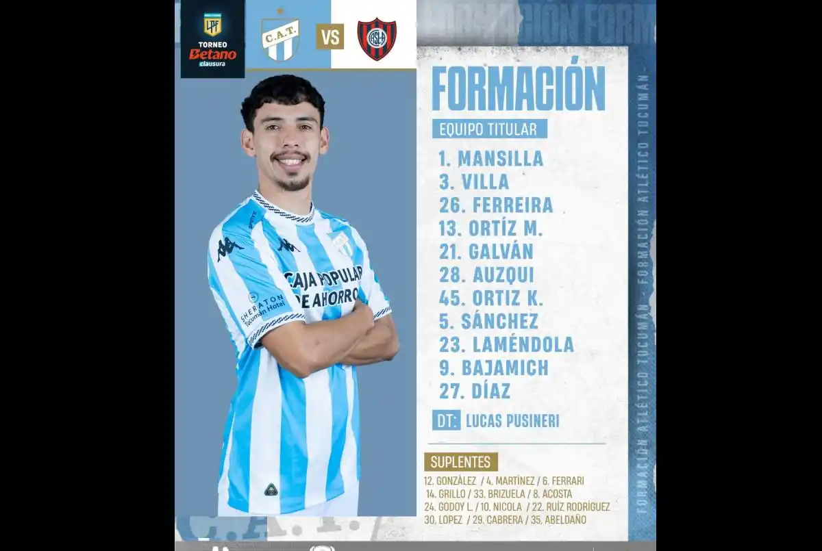 Los titulares del equipo local