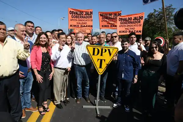 La campaña del oficialismo: Jaldo recorrió la ruta 344 en Monteros y recordó obras