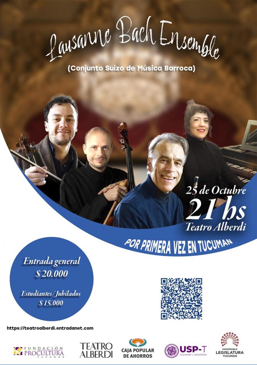 Lausanne Bach Ensemble ofrecerá un concierto de música barroca en el Alberdi