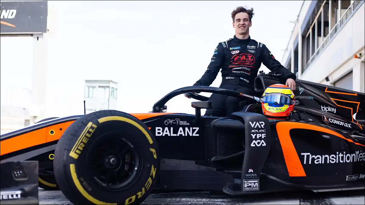 NUEVO DESAFÍO. Nicolás Varrone correrá para Van Amersfoort Racing en la temporada 2026 de Fórmula 2.