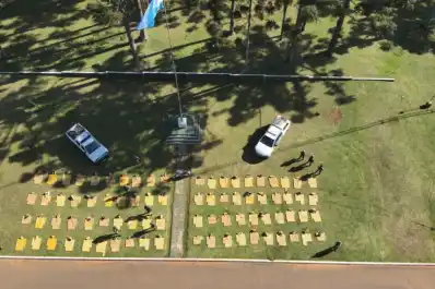 Secuestraron más de una tonelada de marihuana en una finca