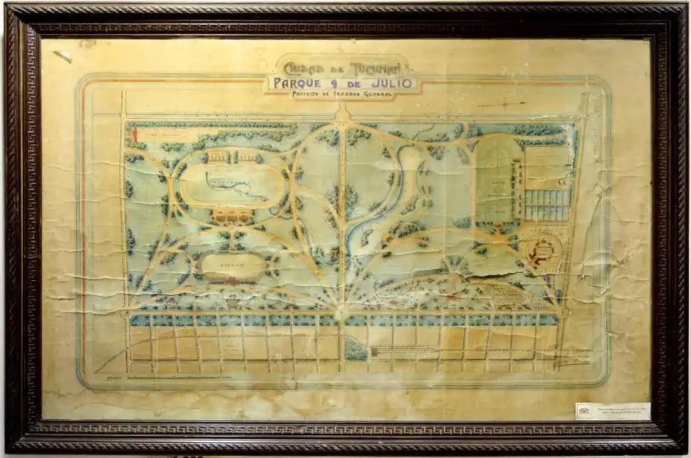 Recuerdos fotográficos: el plano original del “Central Park” tucumano