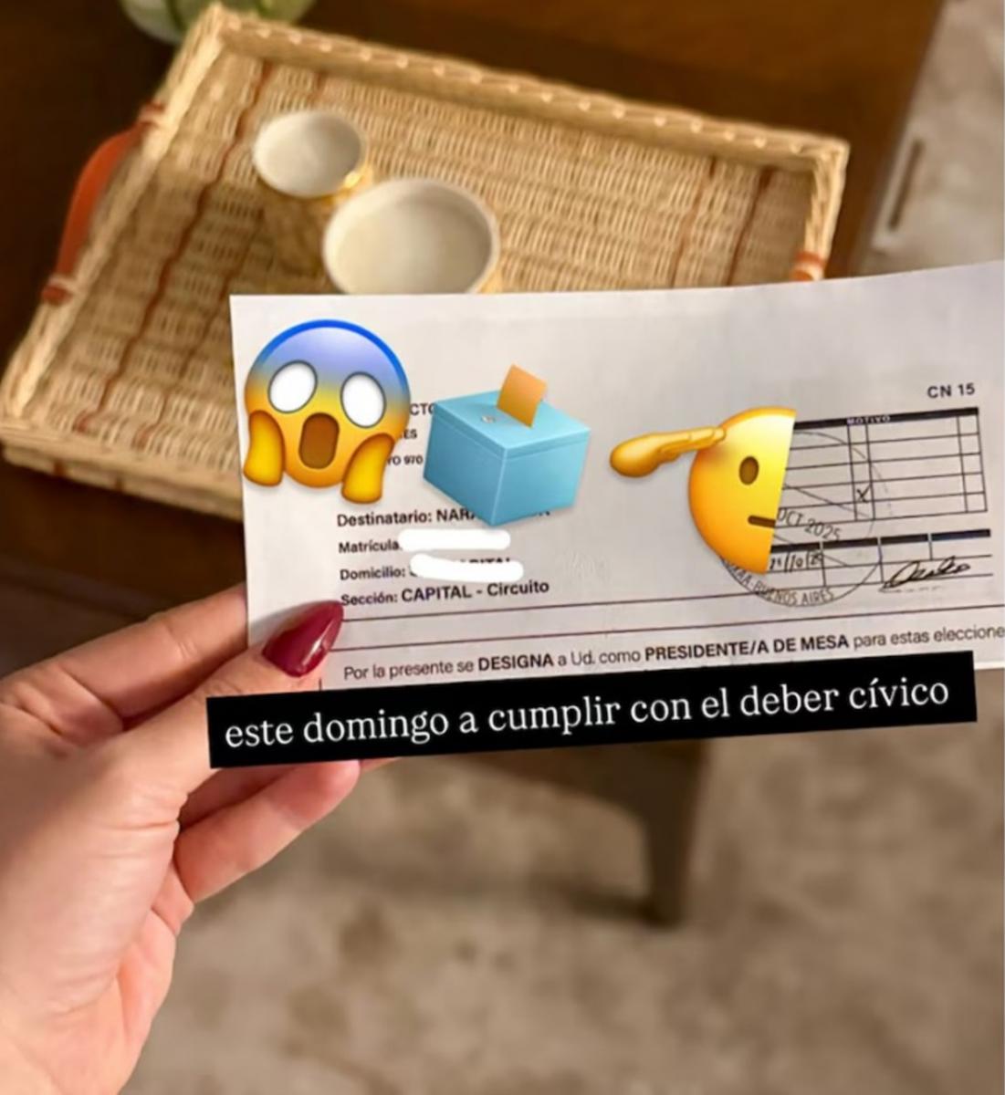 Wanda Nara será presidenta de mesa en las elecciones del domingo: A cumplir con el deber cívico