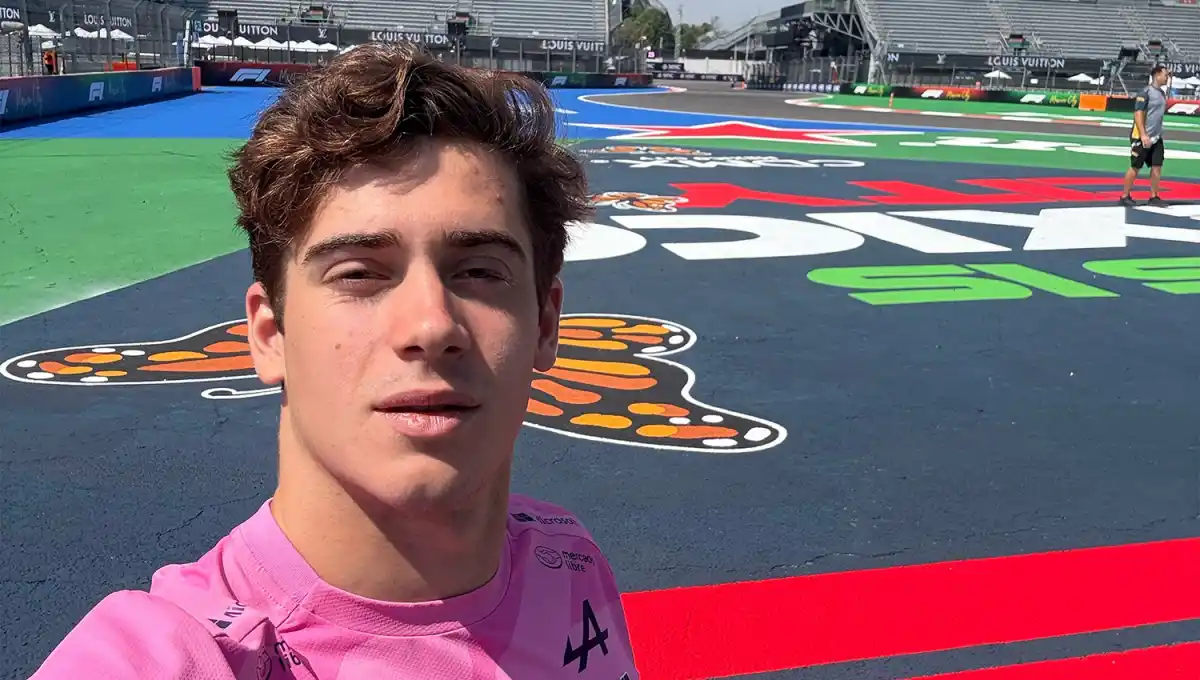 PREPARADO. Franco Colapinto participará de las pruebas libres del GP de México, en el autódromo Hermanos Rodríguez.