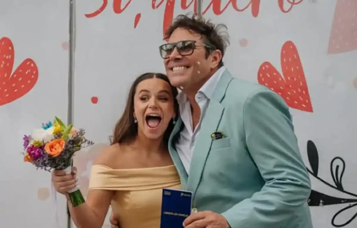 “Nos casamos princesa mía”: así celebró Matías Alé su casamiento con su novia de 24 años