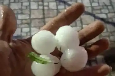 La tormenta sorprendió a los vecinos de Tafí Viejo con granizos del tamaño de un huevo