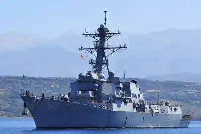 Un buque de guerra estadounidense se intaló en el Caribe