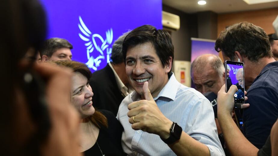 CABEZA DE LISTA. Gerardo Roca celebra su victoria.