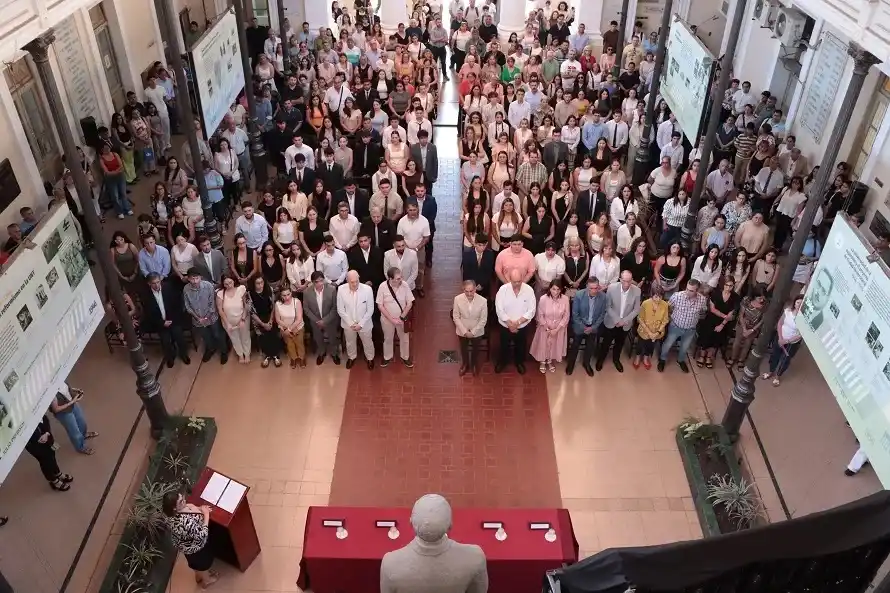 ACTO. La semana pasada se recibieron 161 alumnos de la diplomatura.