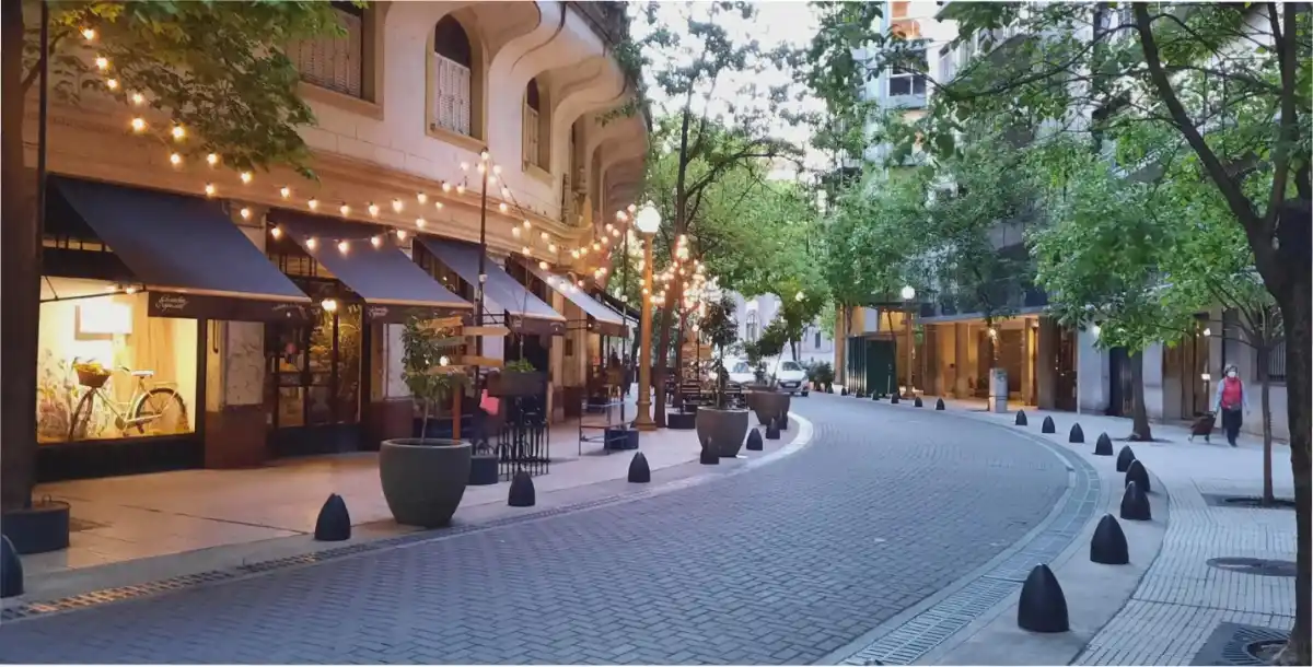 La calle más parisina de la Argentina.