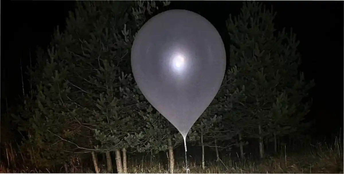 Globo de contrabando bielorruso avistado en el aeropuertos de Vilna RR.SS/ABC