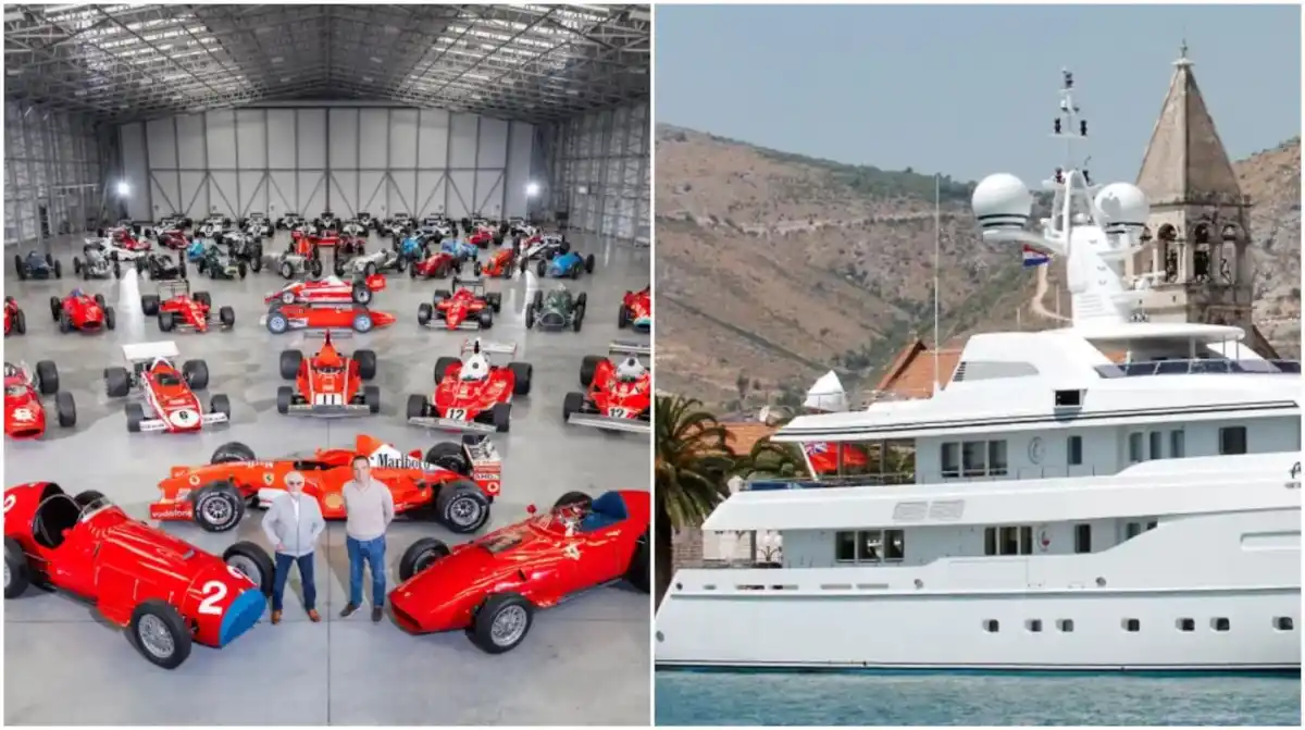 El ex dueño de la Fórmula 1 liquidó sus yates y su histórico garaje de autos: la fortuna que consiguió