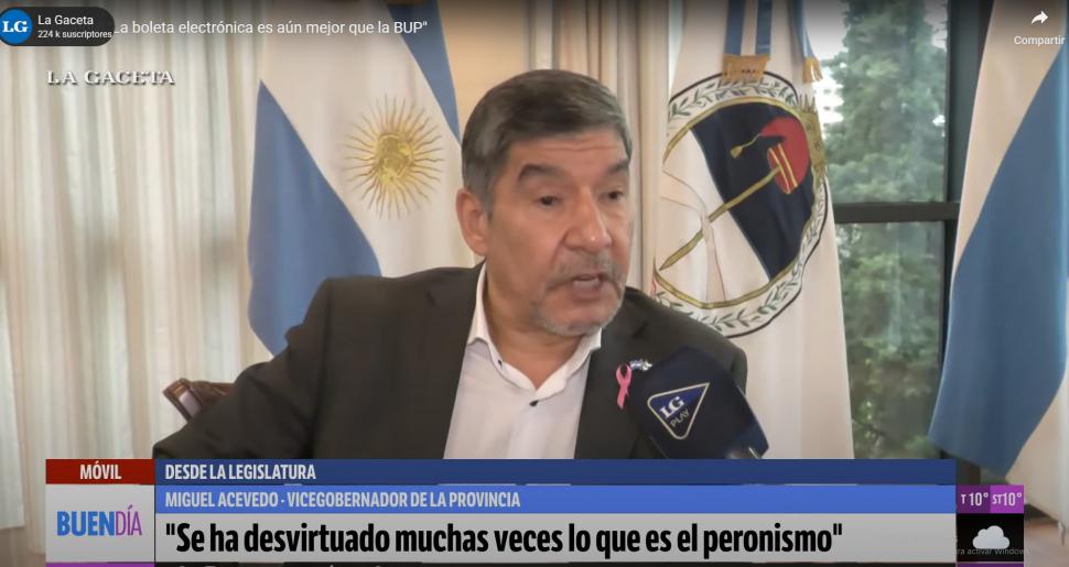 VASO MEDIO LLENO. Acevedo afirmó que no tiene nada que reprochar por el resultado en la Capital, y destacó que diferencia en contra se redujo. 