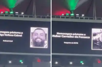 Silencio y aplausos en el Maracaná: así homenajearon a los policías muertos en Río de Janeiro