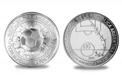 Se agotaron las monedas del Banco Central en homenaje al gol de Maradona a Inglaterra