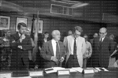 Recuerdos fotográficos: 1991. Prigogine, el padre de la teoría del caos, en Tucumán