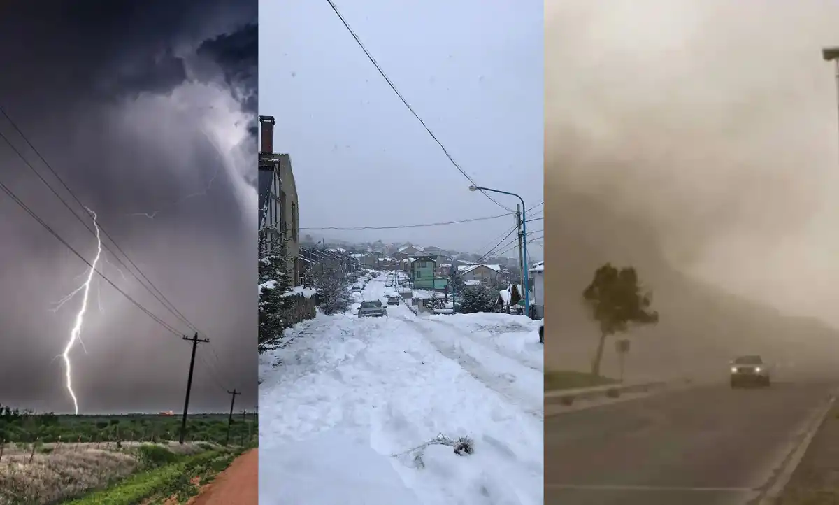Nueve provincias bajo alerta meteorológica por tormentas, nevadas y viento zonda