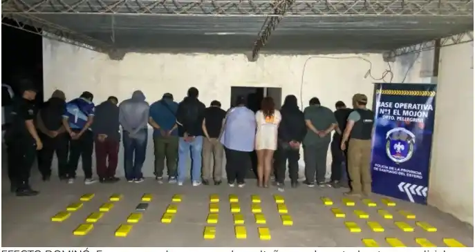 ÚLTIMO. En Santiago del Estero secuestraron 47 kilos de cocaína, que habrían acopiado cerca del límite con Tucumán.