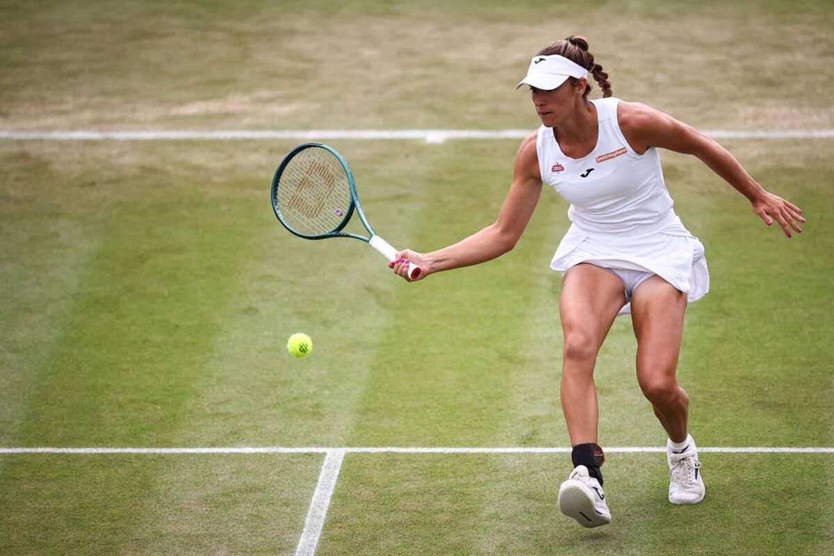 MOMENTO DE GLORIA. En este 2025 Sierra logró llegar a los octavos de final de Wimbledon.