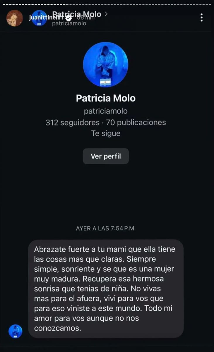 Tenés una valentía enorme: el respaldo de los seguidores a Juanita Tinelli tras el conflicto con Marcelo