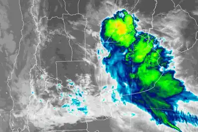 Alerta amarilla en cuatro provincias por tormentas fuertes con lluvias intensas