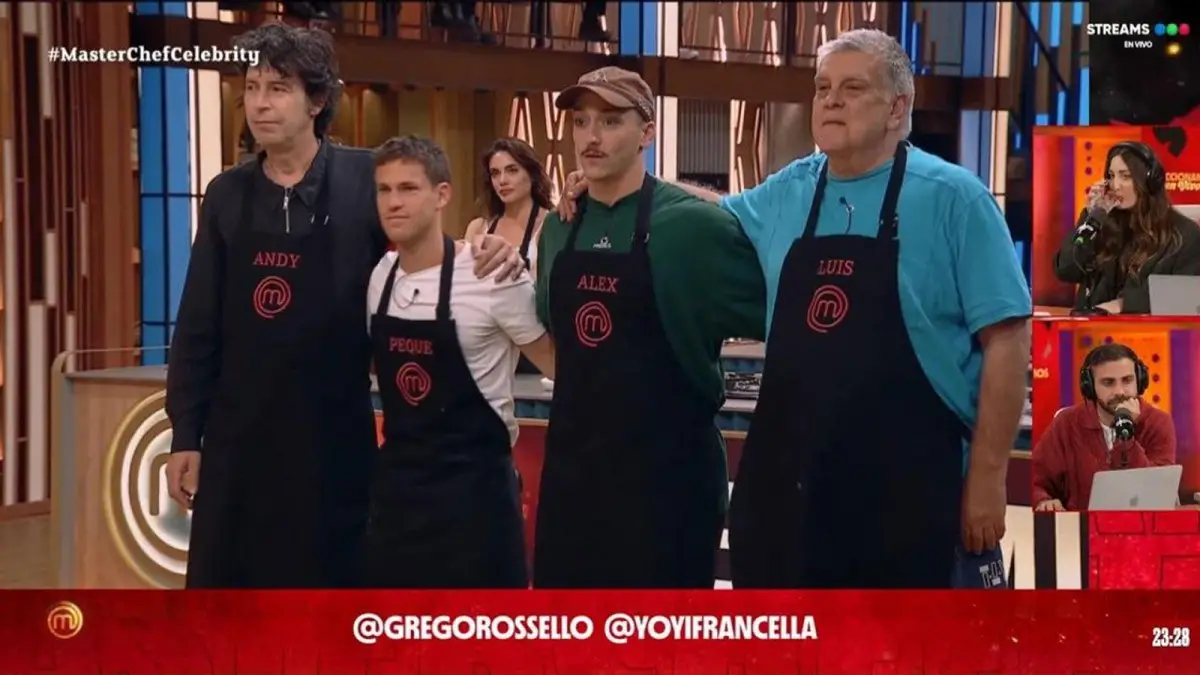 Uno de estos cuatro participantes quedó afuera de Masterchef Celebrity 2025