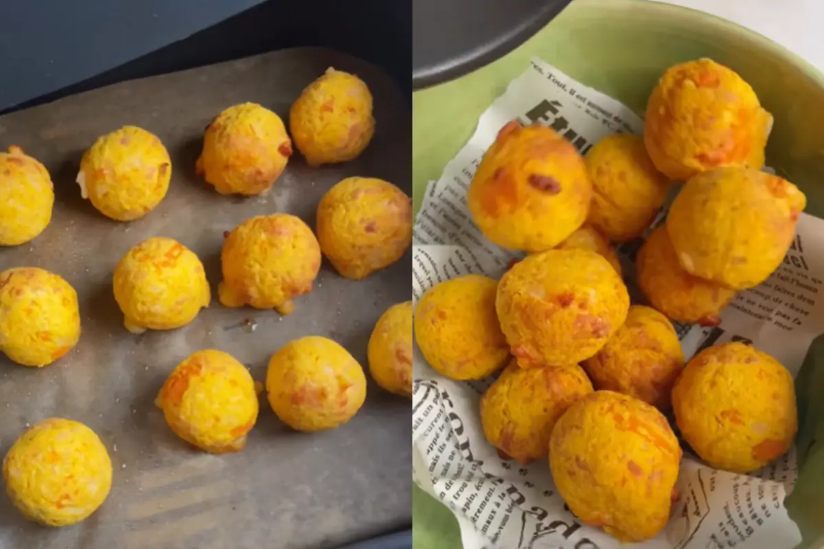 Cena liviana, fácil y saludable en 20 minutos: bolitas de queso, zanahoria y garbanzos