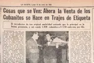 Recuerdos fotográficos: 1963. Los cubanitos comienzan a venderse con smoking