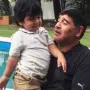 Con la campera y los zapatos de su papá, Dieguito Fernando emocionó al recordar a Maradona