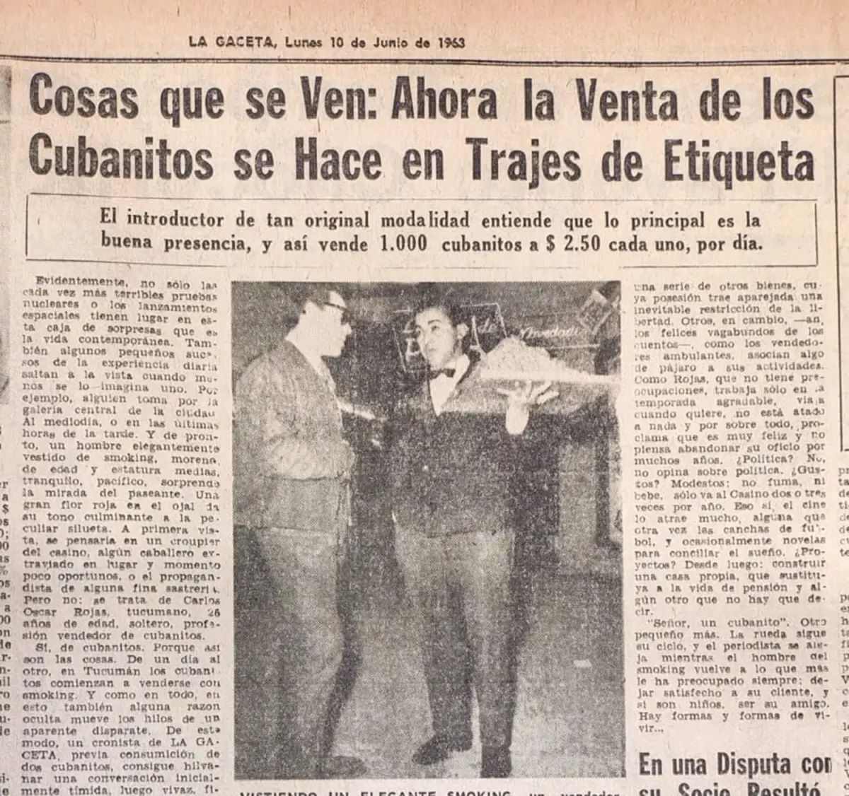 El señor de los cubanitos volvió al corazón de los tucumanos gracias a Recuerdos fotográficos de LA GACETA