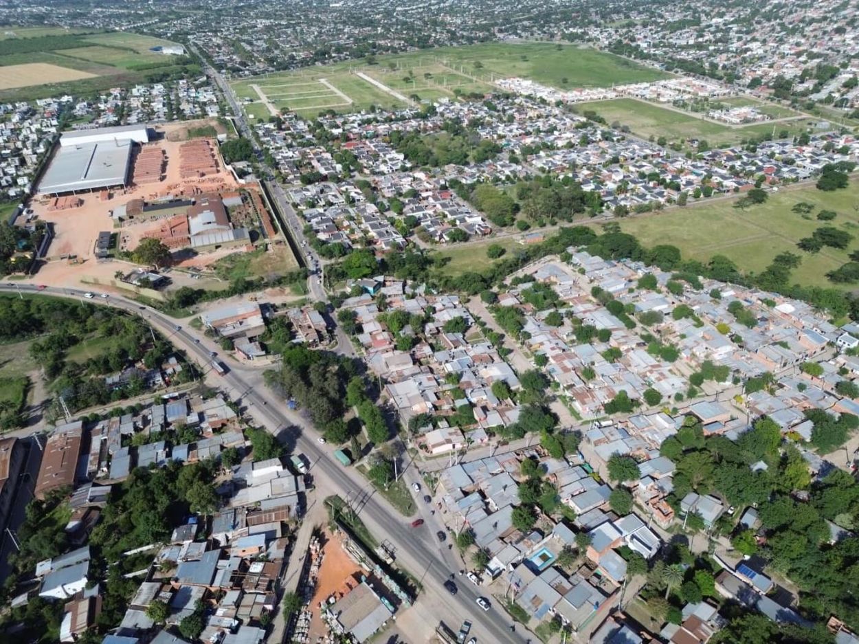 LA CURVA. Las edificaciones fueron avanzando sobre toda el área.