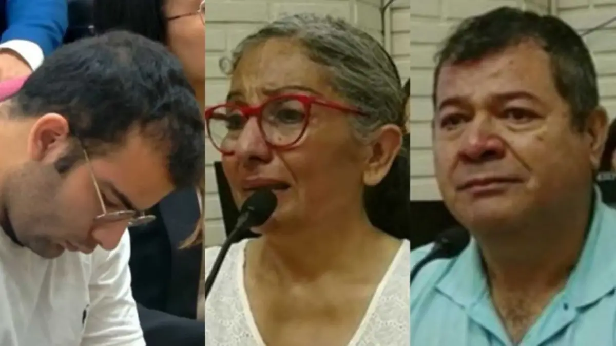 César Sena, Marcela Acuña y Emerenciano Sena 