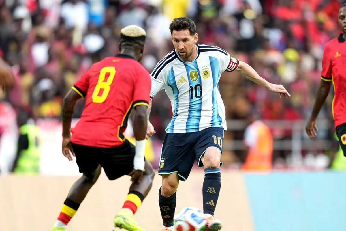 Lionel Messi anotó un gol frente a Angola.