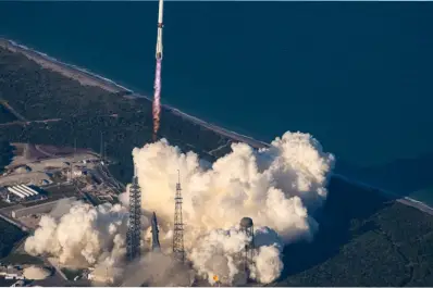 Por fin hacia Marte: luego de numerosos intentos fallidos, la nave de Jeff Bezos despegó al Planeta Rojo