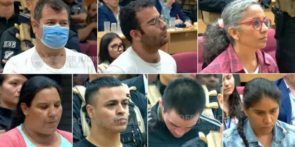 LA AUDIENCIA. Los protagonistas del caso del femicidio de Cecilia Strzyzowski. Seis fueron condenados en un juicio por jurados.