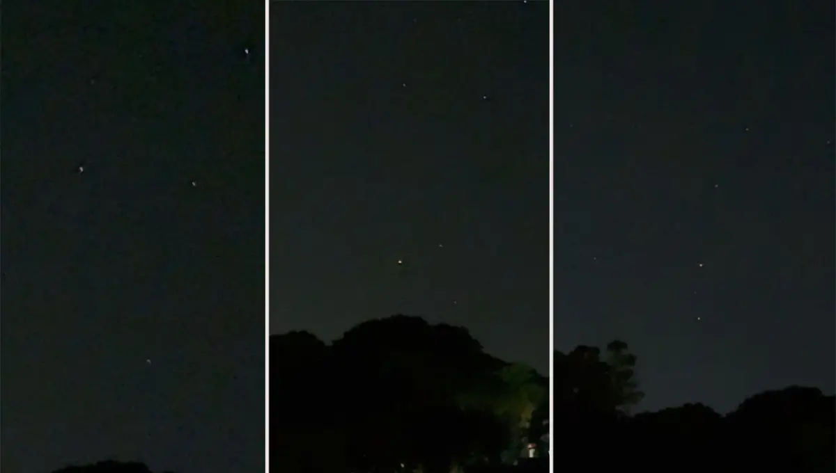 Luces extrañas en el cielo de Tucumán: ¿fueron aviones, satélites o estrellas?