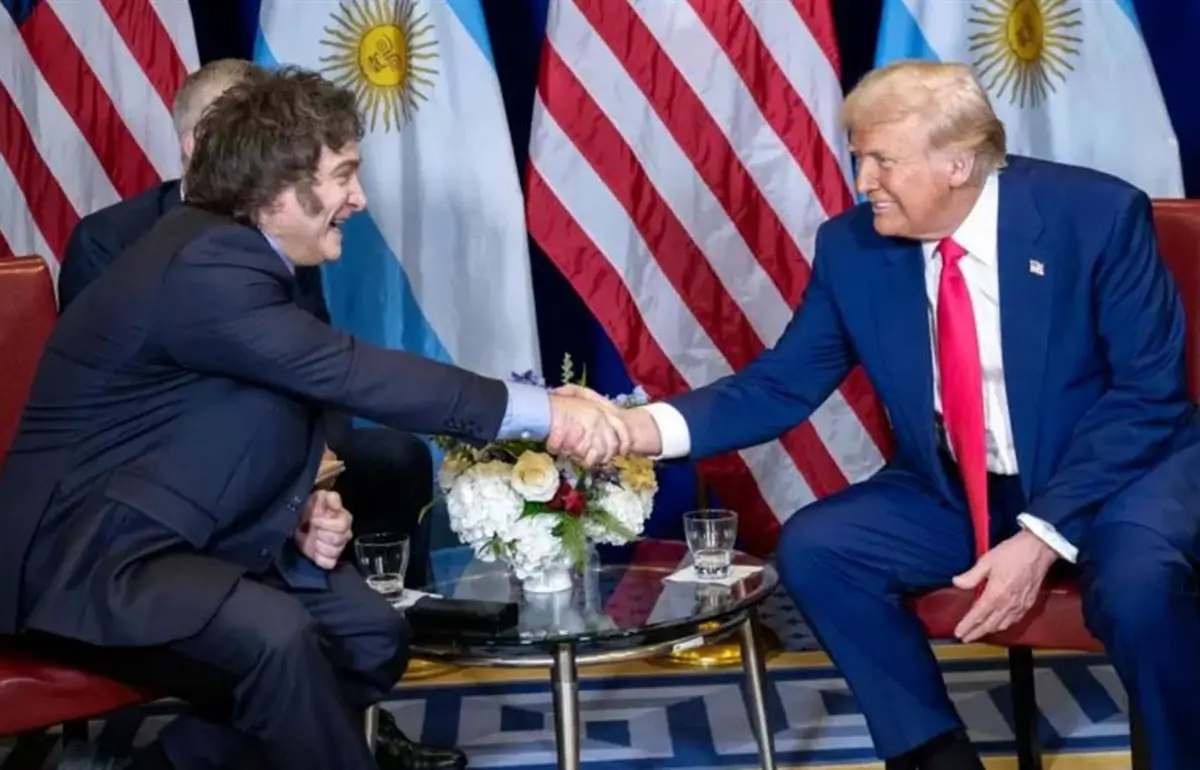 Javier Milei y Donald Trump.