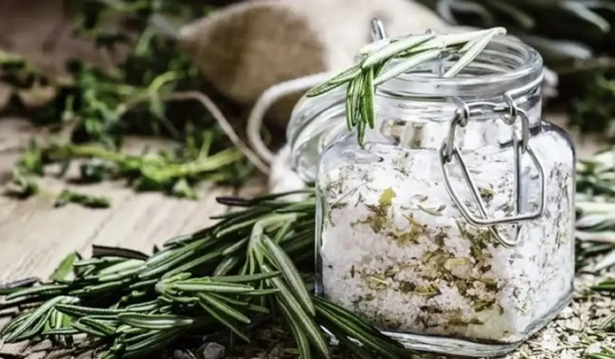 La combinación de sal gruesa y romero puede traer beneficios sorprendentes en tu hogar. Foto/ElDoce.tv.