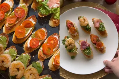 Tres ideas saladas simples en pan baguette para hacer la mejor entrada para Navidad