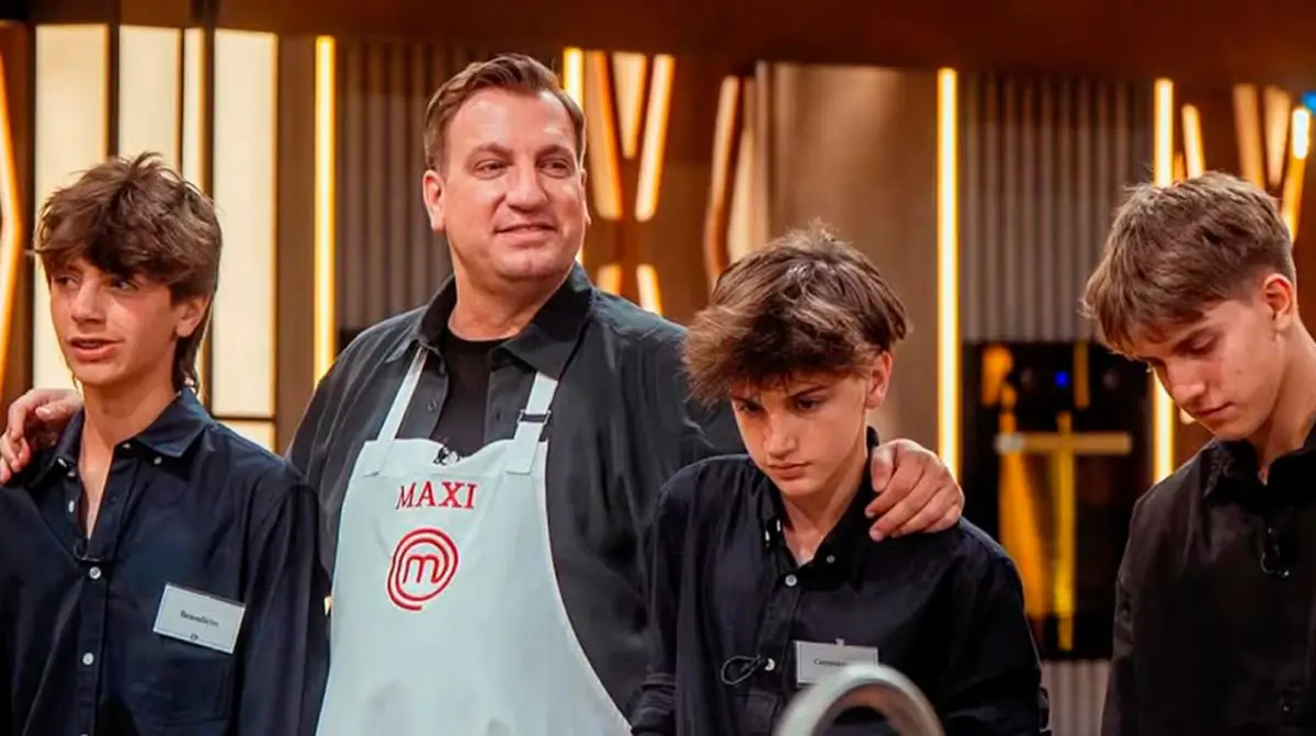 MaxI López en Masterchef Celebrity junto a sus hijos