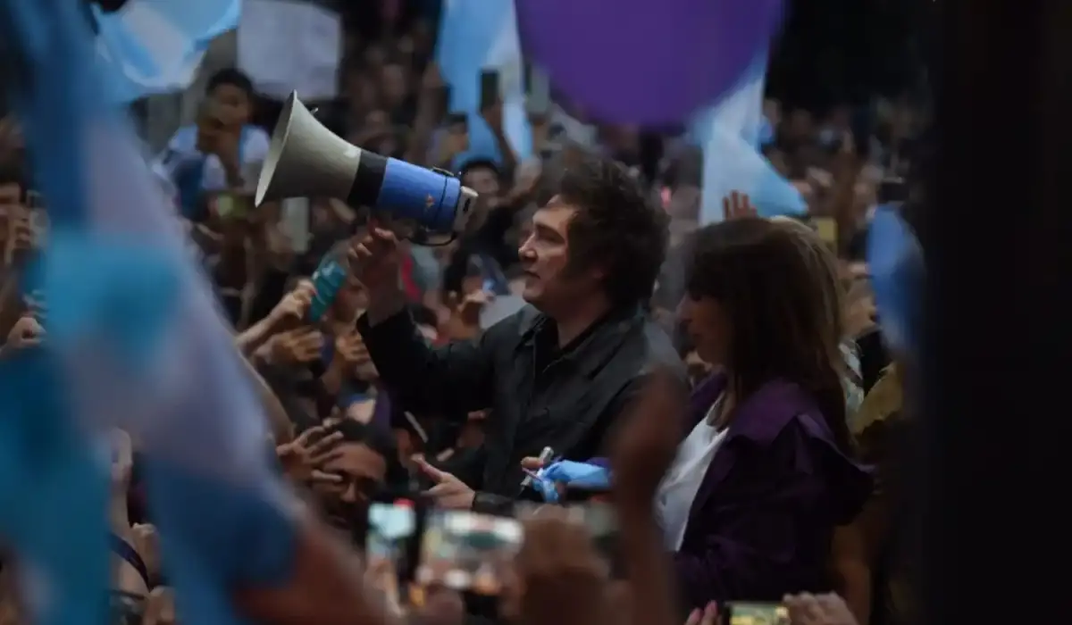 ÚLTIMA VISITA A TUCUMÁN. Milei estuvo una semana antes de los comicios apoyando a la lista de LLA.