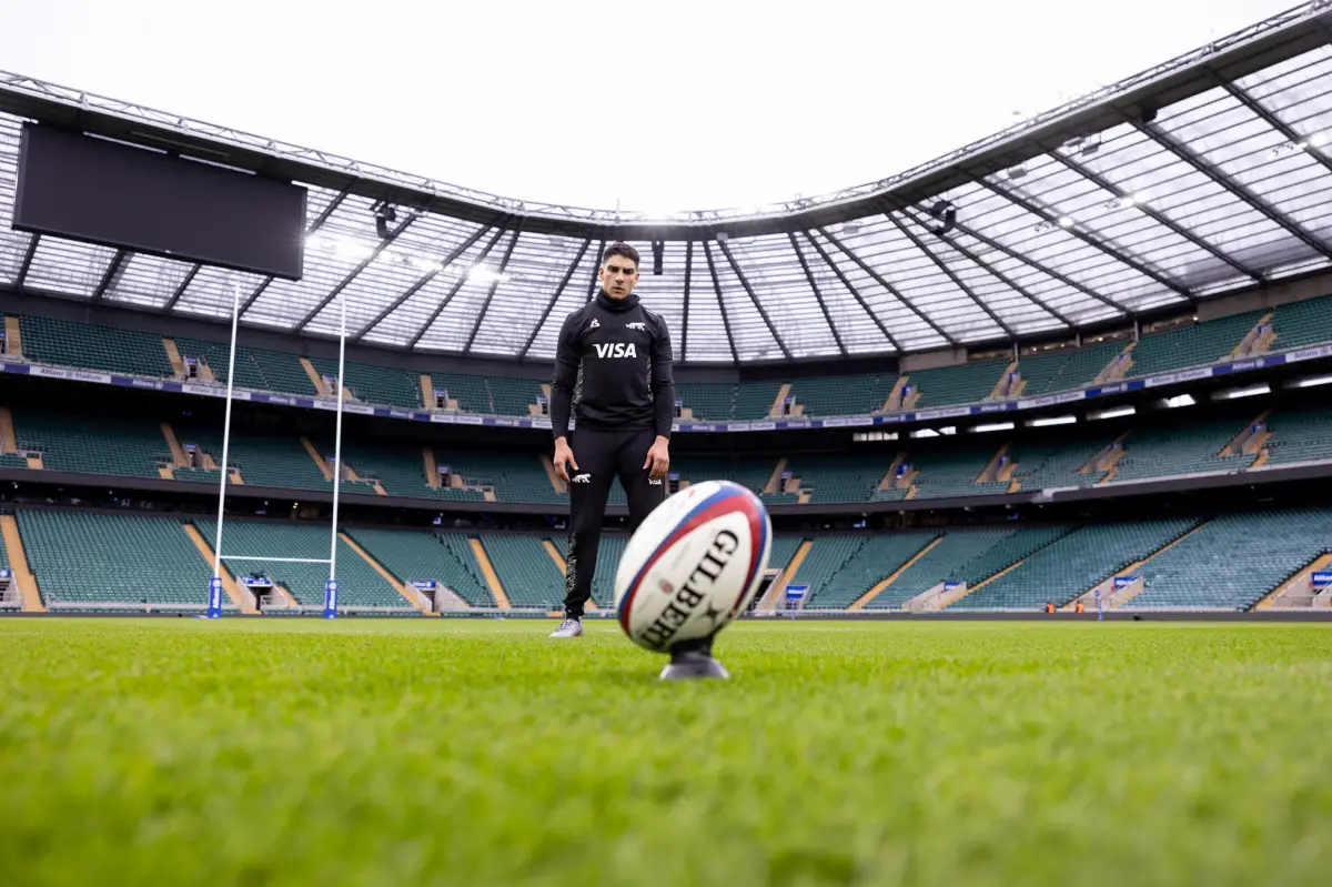 Entrenando en Twickenham. 